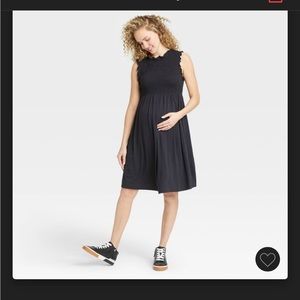 Hatch Maternity Dress- Black